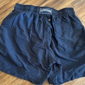 Vilebrequin Swimming Shorts Plain Navy Blue Medium Turtle Trunks Mens